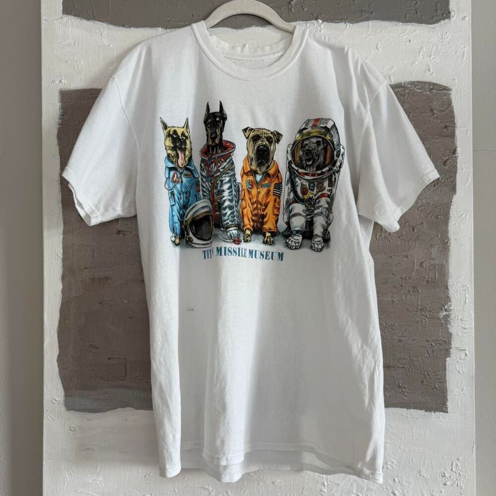 Double sided Dog NASA nature shirt